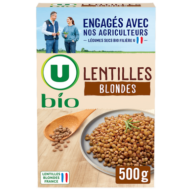 Lentilles blondes, paquet de 500g