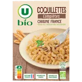 Pâtes Coquillettes complètes origine France U BIO, 500g