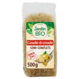 Pâtes Coude-à-coude semi-complets pâtes bio JARDIN BIO 500g