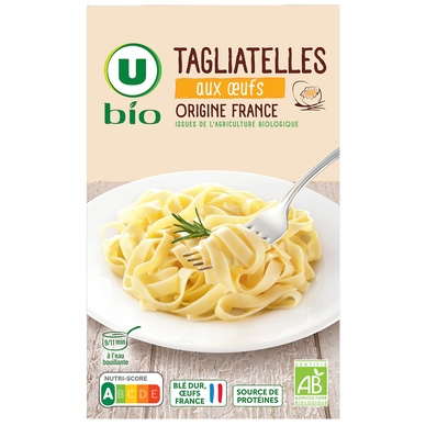 Pâte Tagliatelles aux oeufs bio, 250g