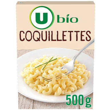 Pâte Coquillettes bio, paquet de 500g