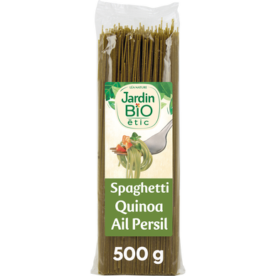 Pâtes Spaghettis au quinoa et au persil JARDIN BIO, 500g