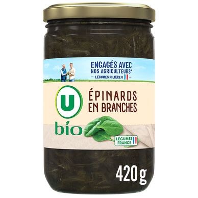 Epinards en branches - Bocal 420g