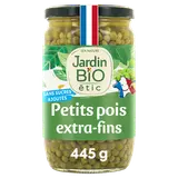 Petits pois très fins bio JARDIN BIO - Bocal 450g