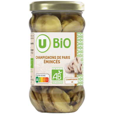 Champignons de Paris émincés - Bocal 280g