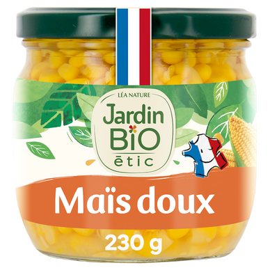 Maïs doux en grains bio JARDIN BIO - Bocal 230g