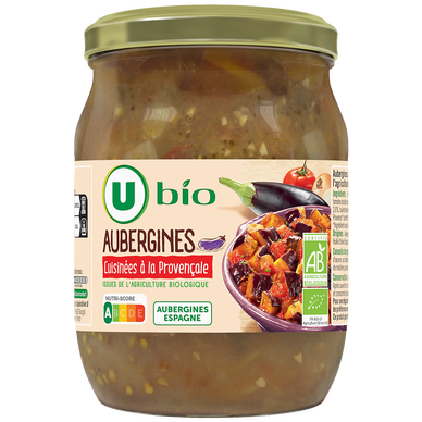 Aubergines cuisinées à la provençale - Bocal 520g
