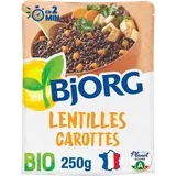Plat cusiné Lentilles et carottes bio BJORG - 250g