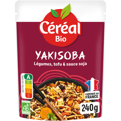 Nouilles Yakisoba Légumes Sésame repas express CEREAL BIO  - 240g