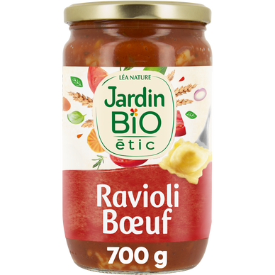 Ravioli au boeuf  bio JARDIN BIO 700g