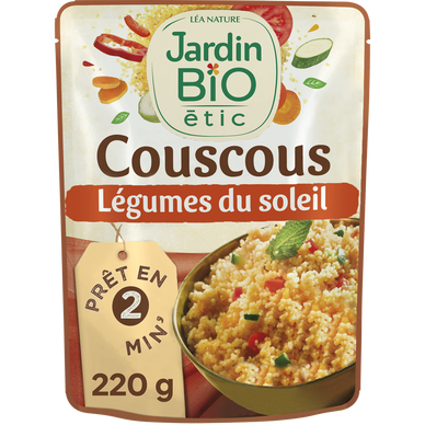 Couscous bio aux légumes JARDIN BIO, 220g