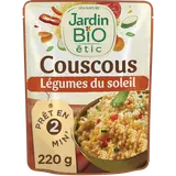 Couscous bio aux légumes JARDIN BIO, 220g