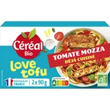 Tofu cuisiné tomate mozzarella basilic bio, CEREAL BIO, 2x90g