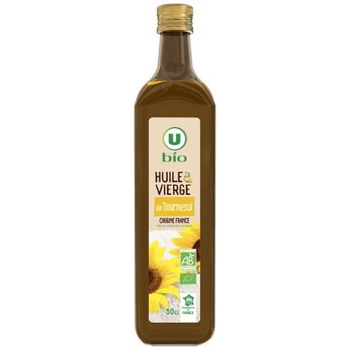 Huile vierge de tournesol Bouteille 500mL