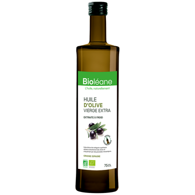 Huile d'olive vierge extra Bio BIOLEANE - Bouteille 75cl