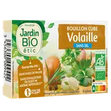 Bouillon cube de volaille sans sel bio JARDIN BIO 8x9g 72g