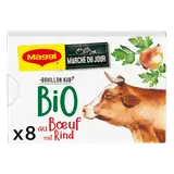 Bouillon cube bio boeuf MAGGI, boites de 8 cubes, 80g
