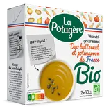 Velouté Duo Butternut et Potimarron Bio LA POTAGERE, 2x30cl