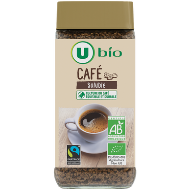 Café soluble Bio lyophilisé extra filtre