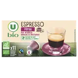 Capsules Bio Café espresso Pérou MAX HAVELAAR - compatible NESPRESSO -x11