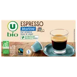 Café Capsules Bio espresso décafeiné MAX HAVELAAR - compatible NESPRESSO - x11
