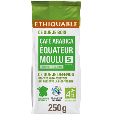 Café moulu Bio ETHIQUABLE pure origine Equateur N°5 - 250g