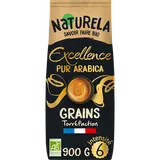 Café en grains excellence pur arabica bio NATURELA - 900g