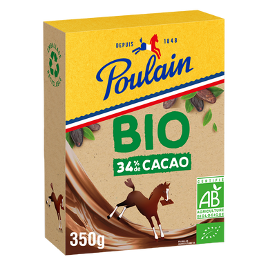 Chocolat en Poudre Bio POULAIN - Boîte de 350g