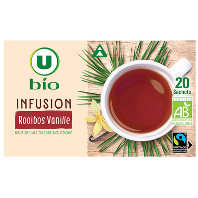 Infusion rooibos vanille U BIO - 20 sachets - 30g
