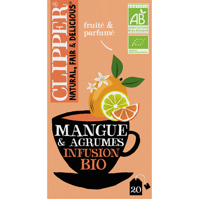 Infusion mangue et agrumes bio CLIPPER, 36g