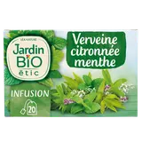 Infusion Bio Verveine menthe JARDIN BIO ETIC - 20 sachets - 30g