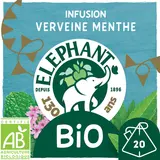 Infusion bio verveine menthe ELEPHANT - 20 sachets - 26g