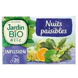 Infusion Bio Nuits paisibles JARDIN BIO ETIC - 20 sachets - 30g