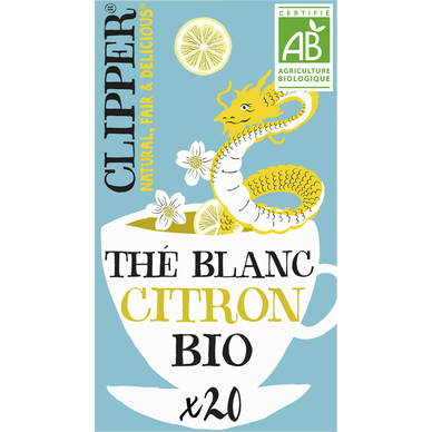 Thé blanc Bio Citron CLIPPER - 20 sachets - 34g