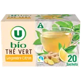 Thé vert citron gingembre U BIO - 20 sachets  - 34g
