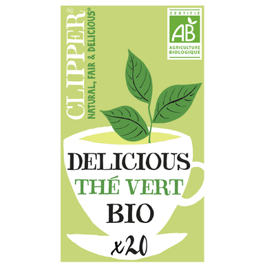 Thé vert Bio CLIPPER - 20 sachets - 35g