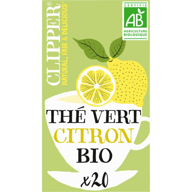 Thé vert Bio Citron CLIPPER - 20 sachets - 35g