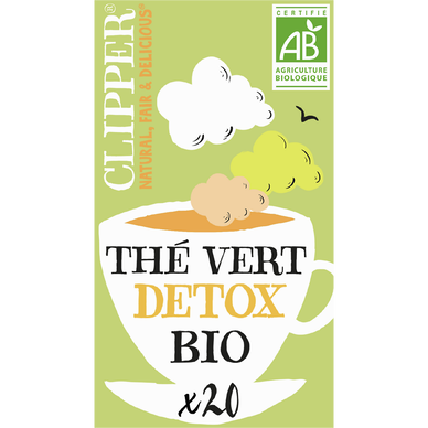 Thé vert Bio Détox CLIPPER - 20 sachets - 40g
