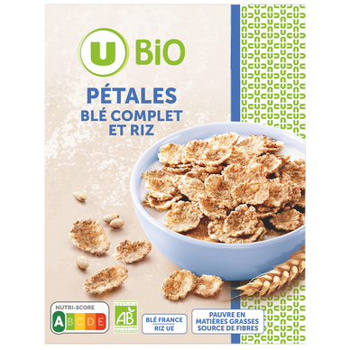 Pétales de blé complet et riz nature   300g