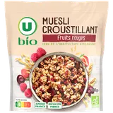 Müesli croustillant fruits rouges U BIO,  sachet 500g
