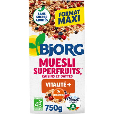 Céréales Müesli aux superfruits bio BJORG - 750g