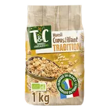 Muësli bio croustillant tradition TERRE&CEREALES, sachet 1kg