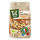 Céréales müesli croustillant 7fruits Bio, Terres & Céréales, 1kg