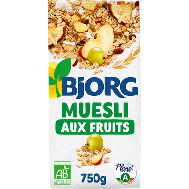 Céréales Muesli aux fruits bio BJORG - 750g