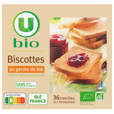 Biscottes au froment germe de blé  300g