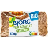 Pain complet  BIO 3 céréales BJORG - Paquet de  500g