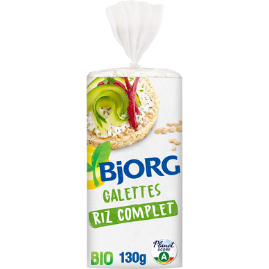 Galettes de riz complet BIO BJORG - Paquet de  130g