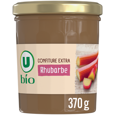 Confiture de rhubarbe BIO pot de 370g