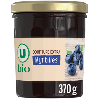 Confiture de myrtilles BIO pot de 370g