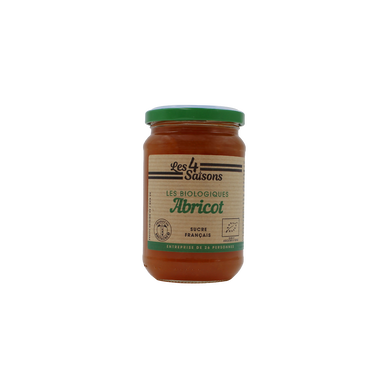 Confiture d'abricot bio 4 SAISONS, 360g